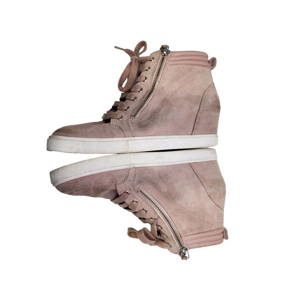 Linea Paolo Niya Hidden Wedge Sneaker Blush Pink Shoes Women's Size 7.5 - Picture 7 of 13